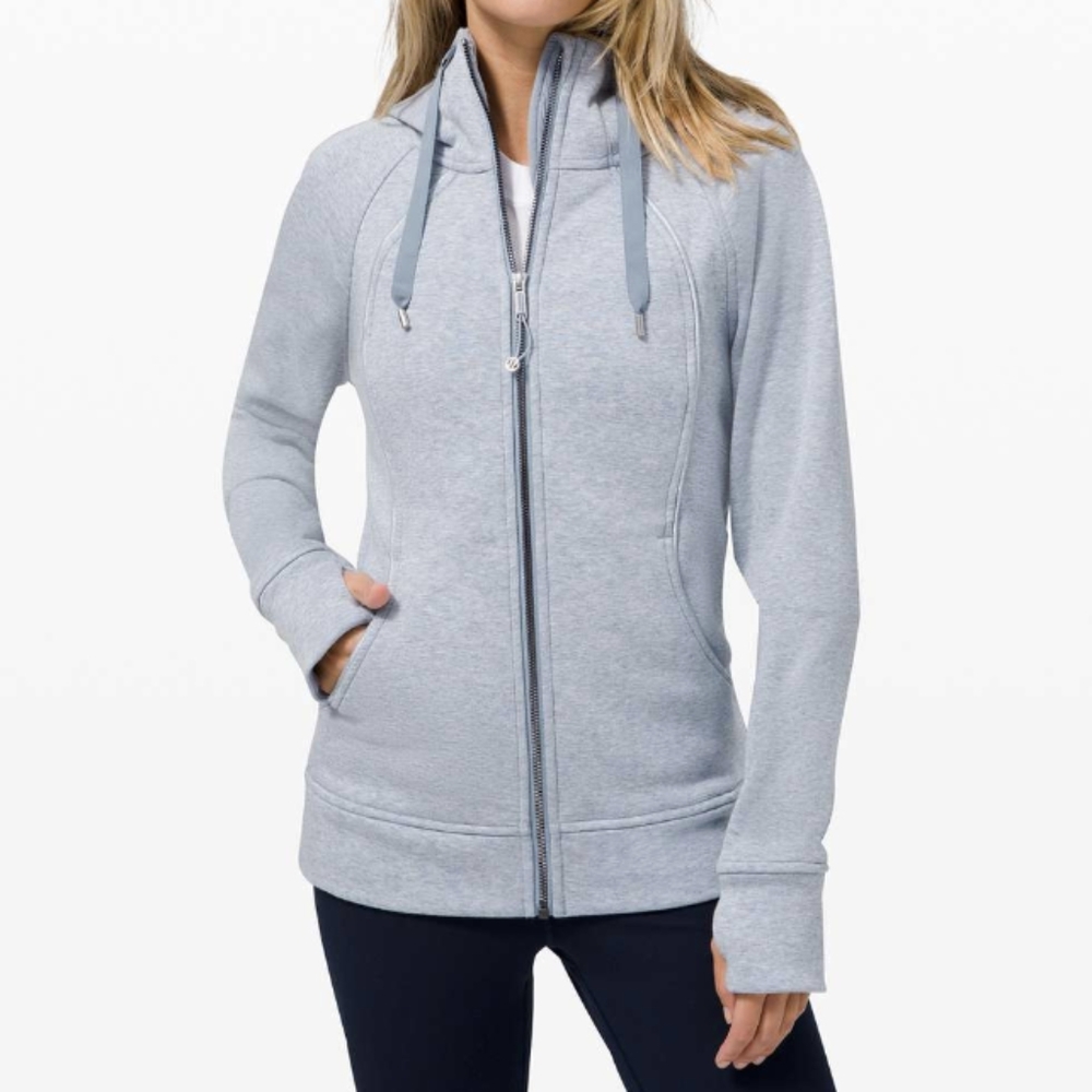 lululemon athletica Gray Zip-Up Hoodie